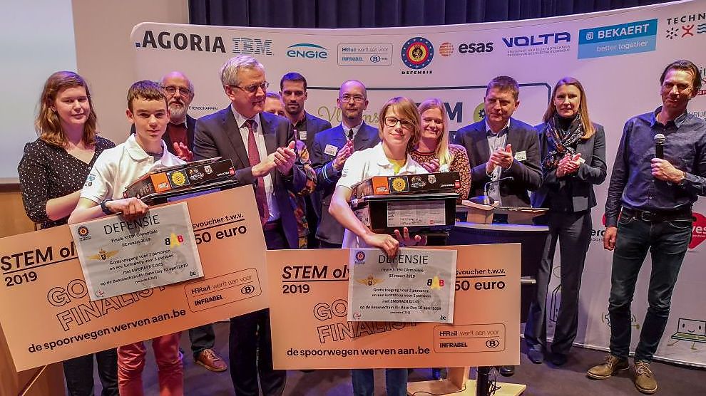 Les gagnants de la STEM-Olympiade flamande