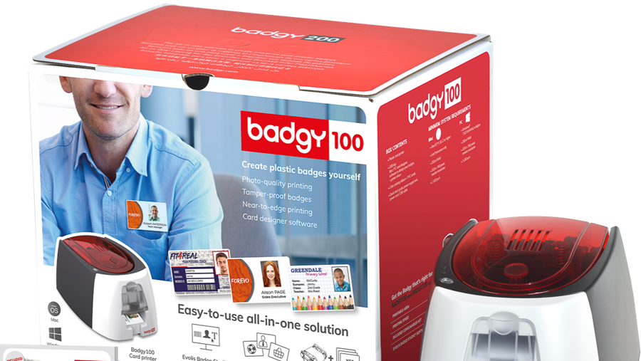 Evolis badgy 100 compact card & badgeprinter