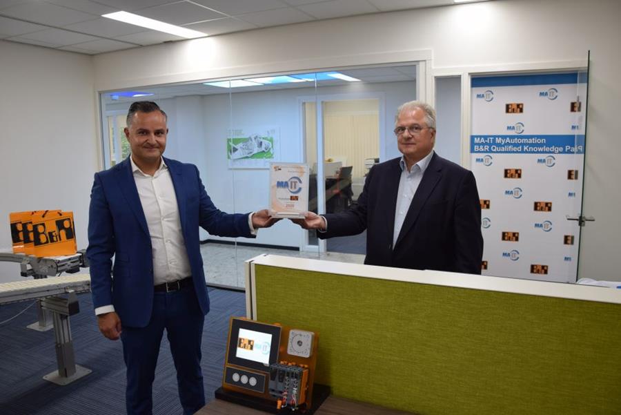 MA-IT MYAUTOMATION ONTVANGT QKP-CERTIFICAAT 2020 VAN B&R INDUSTRIËLE AUTOMATISERING